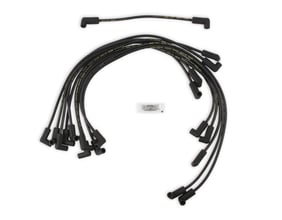 Spark Plug Wire Set- 8mm - Super Stock - Custom - Black Wire