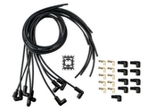 Spark Plug Wire Set - Universal - 90 Deg Black Ceramic Boots