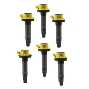 Ignition Coil - SuperCoil Series - 2007-2016 Ford 3.5L/3.7L V6, Yellow, 6-pack