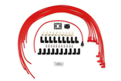 Spark Plug Wire Set - 8mm - Universal - Red Wire with Red 90 Deg Boots