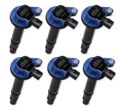 Ignition Coil - Super Coil series - 2007-2016 Ford 3.5L/3.7L V6, Blue, 6-pack