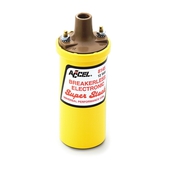 ACCEL Ignition Coil - SuperStock - Breakerless Electronic Coil - Yellow