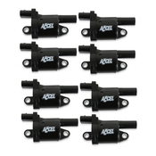 ACCEL Gen V GM Coils, 2014 and Up, Black, Round, black, 8-Pack