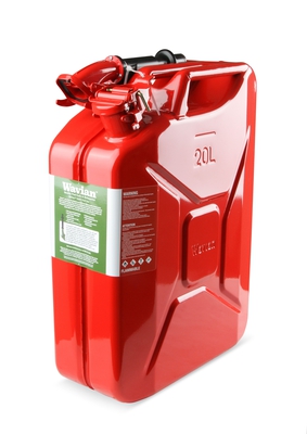 5.3 Gallon Jerry Can-RED Steel w/ Safety Cap & Spout