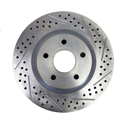 Baer Brakes 12.000" x 1.100", 1-Piece, LH Replacement Rotor, SDZ 12.000" X 1.100", 5 x 4.50"BC, 2.799" Register, 1-Piece, Short Hat, Left, Slot Drilled & Zinc-Plated Finish