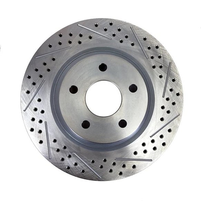 Baer Brakes 12.000" x 1.100", 1-Piece, LH Replacement Rotor, SDZ 12.000" X 1.100", 5 x 4.75"BC, 2.781" Register, 1-Piece, Tall Hat, Left, Slot Drilled & Zinc-Plated Finish