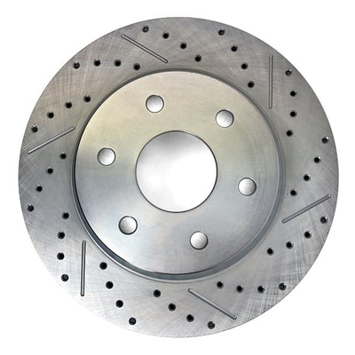 Baer Brakes 14.000" x .799", 1-Piece, LH Replacement Rotor, SDZ 14.000" X .799", 6 x 5.50"BC, 3.094" Register, 1-Piece, Left, Slot Drilled & Zinc-Plated Finish