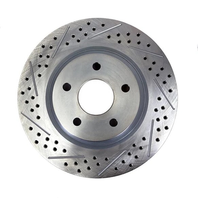 Baer Brakes 12.000" x .810", 1-Piece, RH Replacement Rotor, SDZ 12.000" X .810", 5 x 4.75"BC, 2.780" Register, 1-Piece, Tall Hat, Right, Slot Drilled & Zinc-Plated Finish