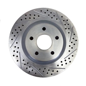 Baer Brakes 11.350" x .810", 1-Piece, LH Replacement Rotor, SDZ 11.350" X .810", 5 x 4.75"BC, 2.780" Register, 1-Piece, Tall Hat, Left, Slot Drilled & Zinc-Plated Finish