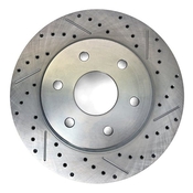 Baer Brakes 14.000" x .799", 1-Piece, LH Replacement Rotor, SDZ 14.000" X .799", 6 x 5.50"BC, 3.094" Register, 1-Piece, Left, Slot Drilled & Zinc-Plated Finish