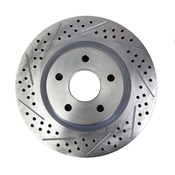 Baer Brakes 11.350" x .810", 1-Piece, RH Replacement Rotor, SDZ 11.350" X .810", 5 x 4.75"BC, 2.780" Register, 1-Piece, Tall Hat, Right, Slot Drilled & Zinc-Plated Finish