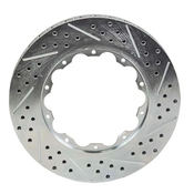 Baer Brakes 11.000" x 1.020", 2-Piece, LH Replacement Rotor, SDZ 11.000" X 1.020", 10 x 6.40"BC, 2-Piece, Left, Slot Drilled & Zinc Plated Finish