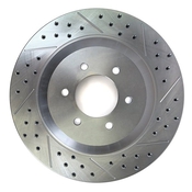 Baer Brakes 15.000" x 1.180", 1-Piece, LH Replacement Rotor, SDZ 15.000" X 1.180", 6 x 5.50"BC, 3.094" Register, 1-Piece, Left, Slot Drilled & Zinc-Plated Finish