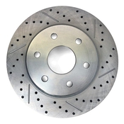 Baer Brakes 14.000" x 1.181", 1-Piece, LH Replacement Rotor, SDZ 14.000" X 1.181", 6 x 5.50"BC, 3.098" Register, 1-Piece, Left, Slot Drilled & Zinc-Plated Finish