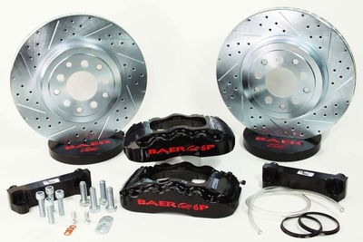 Baer Brakes 14" Pro Front Brake Kit - Black Fits 2006-09 Chevy Trailblazer, 2WD & AWD w/OE Spindles & Hubs