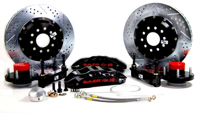 Baer Brakes 14" Extreme+ Front Brake Kit - Black Fits 1937-48 Ford Straight Axle Spindles (5x4.5" & 5x4.75"BC)