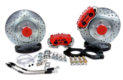 Baer Brakes 11" Classic Series Front Brake Kit Fits 1965-69 Ford Mustang, 62-69 Fairlane, 63-69 Falcon, 69 Ford Torino and 1967-69 Mercury Cougar, 66-69 Comet and 69 Cyclone (all w/OE Disc or Drum Brake Spindles)