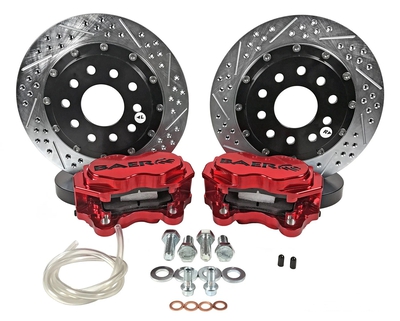 Baer Brakes 11.625" SS4+ Deep Stage Rear Brake Kit, Fire Red, SDZ