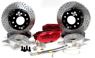 Rear Brake Components Deep Stage SS4+ Brake System Rear Deep Stge SS4+ RSCFR Deep Stage SS4+ RSCFR S4 Fire Red SDZ Deep Stage Drag Race dual set of rear calipers