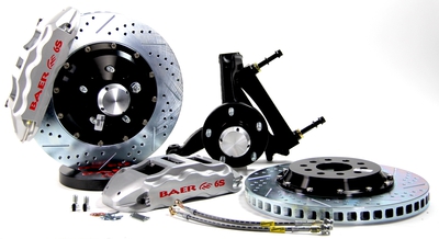 Baer Brakes 14" Extreme+ Front Brake Kit, Silver, SDZ, Std. Studs Fits 1994-96 Chevy Impala SS (Comes Assembled on Stock Height Spindles)