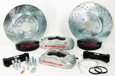 Baer Brakes 14" Pro Front Brake Kit - Silver Fits 2006-09 Chevy Trailblazer, 2WD & AWD w/OE Spindles & Hubs