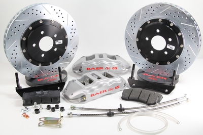 Baer Brakes 14" Extreme+ Rear Brake Kit - Silver Fits 2008-09 Pontiac G8 w/OE Rear knuckles & Hubs