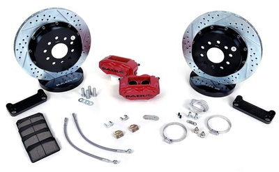 Baer Brakes 13" SS4+ Rear Brake Kit, Black, SDZ Fits 1998-02 GM F-Body cars with OE C-clip rear end