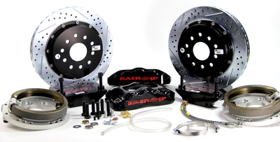 Baer Brakes 14" Pro+ Rear Brake Kit - Black Fits 1993-97 GM F-body Cars w/OE C-clip (BIH) Rear End