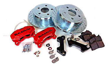 Baer Brakes 12" SS4 Rear Brake Kit, Red, SDZ