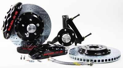 Baer Brakes 14" Extreme+ Front Brake Kit - Black Fits 1994-96 Chevy Impala SS (Comes Assembled on 2" Drop Spindles)