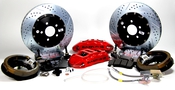 Baer Brakes 15" Extreme+ Rear Brake Kit, Red, SDZ Fits 2005-14 GM 1500 Trucks w/OE Rear Drum Brakes (Drum to Disc Conversion)