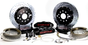 Baer Brakes 14" Pro+ Rear Brake Kit - Black Fits 1994-96 Chevy Impala SS w/OE Small Pattern C-clip (BIH) Housing Ends