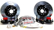 Baer Brakes 14" Extreme+ Front Brake Kit - Silver Fits 1937-48 Ford Straight Axle Spindles (5x4.5" & 5x4.75"BC)