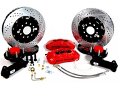 Baer Brakes 14" Pro+ Front Brake Kit - Red Fits 1965-79 Ford F100 2WD Trucks w/QA1 Front Suspension*