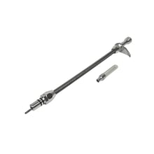 B&M Auto Transmission Dipstick & Tube - Billet Aluminum/Stainless Steel Braided