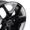 Carroll Shelby Wheels CS45 - 22 x 9.5 in. - 12mm Offset - Black w/ Chrome