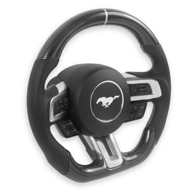 STEERING WHEEL - CARBON FIBER HEATED 2018-2023 Ford Mustang - Vehicles with Factory Heated Steering Wheel