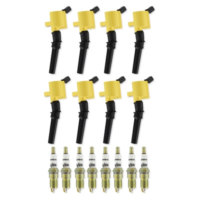 ACCEL Ignition Upgrade Kit- 1998-2008 Ford 4.6L/5.4L/6.8L 2-valve, yellow 8-pack