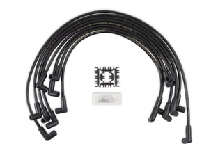 Spark Plug Wire Set - 90 Deg Boots - Black