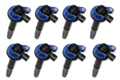 Ignition Coils Super Coil Series 2011-2016 Ford 5.0L Coyote, Blue, 8-Pack