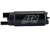 AEM 340LPH 81mm Body Offset Inlet In Tank Fuel Pump