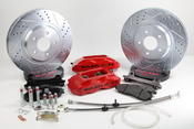 Baer Brakes 13" Track4 Front Brake Kit, Red, SDZ