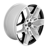 Carroll Shelby Wheels CS45 - 22 x 9.5 in. - 12mm Offset - Chrome Powder w/ Black