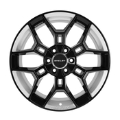 Carroll Shelby Wheels CS45 - 20 x 9 in. - 12mm Offset - Black w/ Chrome