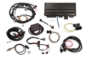 Holley EFI Terminator X Max - Universal MPFI Kit Universal MPFI Main Harness - GM DBW Throttle Body Control - EV1 Injectors - 3.5 in. Touchscreen