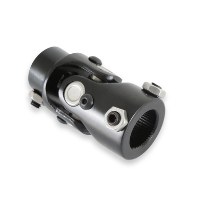 Holley U-joint - Steel - Black Zinc 1"-48 Spline to 3/4"-DD