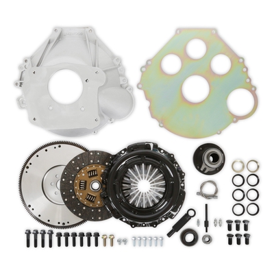 Complete Transmission Installation Kit Ford TKX/TKO Installation Kit for 50-ounce externally balanced Small Block Ford Engines