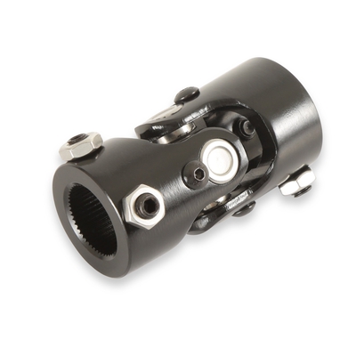 Holley U-joint - Steel - Black Zinc 1"-48 Spline to 1"-DD