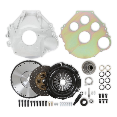 Complete Transmission Installation Kit Ford TKX/TKO Installation Kit for 28-oz. Externally Balanced Small Block Ford Engines