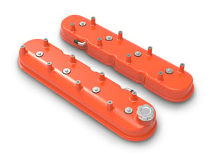 Tall LS Valve Covers - Factory Orange